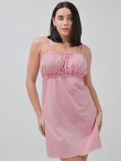 Акція на Нічна сорочка жіноча для вагітних бавовняна Roksana 1169 2XL Рожева від Rozetka