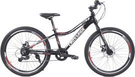 Акція на Велосипед Crossride 24 МТВ AL RAMZY 12.5" Чорно-червоний (0274-3) + Велосипедні шкарпетки в подарунок від Rozetka