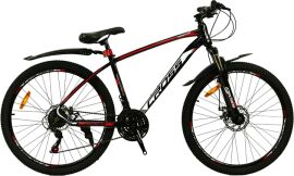 Акция на Велосипед Cross Tracker 26" Рама 17" 2022 Black-Red (26СTA-004631) + Велосипедні шкарпетки в подарунок от Rozetka