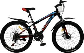 Акция на Велосипед Cross Fast 2023 24" 12" Black-blue-red (24CJS-004672) от Rozetka