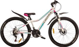 Акция на Велосипед Cross 26" Smile 2023 Рама-13" White-violet (26CJS-004671) + Велосипедні шкарпетки в подарунок от Rozetka