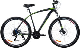 Акция на Велосипед Crossride Matrix МТВ ST 29" 19" 2024 Чорно-зелений (02753-19-З) + Велосипедні шкарпетки в подарунок от Rozetka