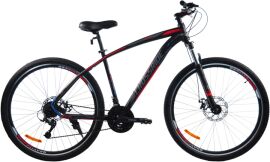 Акция на Велосипед Crossride Matrix МТВ ST 29" 19" 2024 Чорно-червоний (02753-19-К) + Велосипедні шкарпетки в подарунок от Rozetka