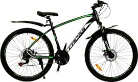 Акция на Велосипед Cross 27" Tracker 2022 Рама 17" Black-Green (27СTA-004938) + Базовий шар Down the Road Classics у подарунок от Rozetka