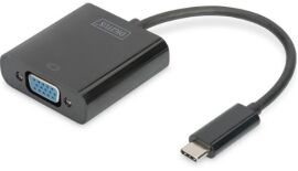 Акція на Digitus Adapter USB-C to Vga Black (DA-70853) від Y.UA