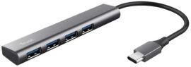 Акция на Trust Adapter Halyx USB-С to 4xUSB Grey (24948_TRUST) от Stylus