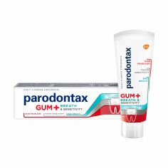 Акція на Зубна паста Parodontax Gum+Breath & Sensitivity Захист ясен + свіжий подих і чутливість зубів, 75 мл від Eva
