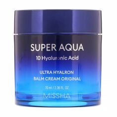 Акція на Зволожувальний крем-бальзам для обличчя Missha Super Aqua Ultra Hyalron Balm Cream Original, 70 мл від Eva
