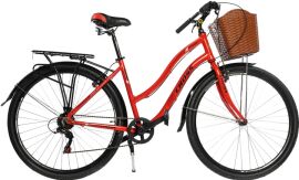Акция на Велосипед Cross Elegant 28" 18" 2022 Red (28CJCT-003549) + Велосипедні шкарпетки в подарунок от Rozetka