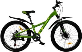 Акция на Велосипед Titan 24" Calypso 2023 Рама-11" green-yellow (24TJA-004696) + Велосипедні шкарпетки в подарунок от Rozetka