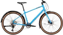 Акція на Велосипед Kona Dew Deluxe 27.5" рама M 2022 Gloss Azure Blue (KNA B22DWD03) + Велосипедні шкарпетки в подарунок від Rozetka