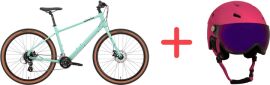 Акция на Велосипед Kona Dew Green 27.5" рама S 2022 Mint Green (KNA B22DWGR01) + Велосипедні шкарпетки в подарунок от Rozetka