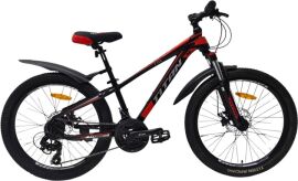 Акція на Велосипед Titan 24" FOX Рама-12" Black-Red (24TJA-004983) + Велосипедні шкарпетки в подарунок від Rozetka