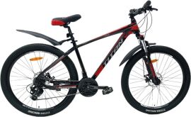 Акція на Велосипед Titan 27.5" FOX Рама-17" Black-Red (27TJA-004989) + Велосипедні шкарпетки в подарунок від Rozetka