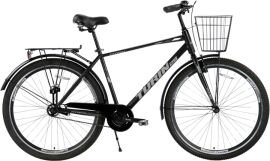 Акция на Велосипед Titan Turin 28" Рама 18" Black-Grey (28TWCT-005109) + Велосипедні шкарпетки в подарунок от Rozetka