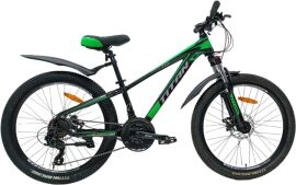 Акция на Велосипед Titan 24" FOX Рама-12" Black-Green (24TJA-004984) + Велосипедні шкарпетки в подарунок от Rozetka