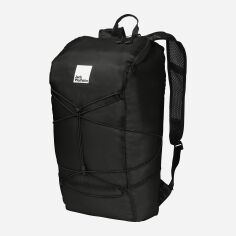 Акция на Чоловічий рюкзак спортивний тканинний вміщує формат А4 Jack Wolfskin Wandermood Packable 24 2020271-6502 Чорний от Rozetka