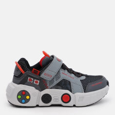 Акція на Дитячі кросівки для хлопчика Skechers Game Kicks: Gametronix 402260L GYMT 33 Сірі від Rozetka