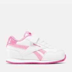 Акція на Дитячі кросівки для дівчинки Reebok Royal Cl Jog 100075162 24 Білі з рожевим від Rozetka
