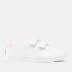 Акція на Дитячі кеди для дівчинки Reebok Royal Complete C 100205000 28 Білі з рожевим від Rozetka
