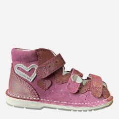 Акція на Дитячі ортопедичні сандалі для дівчинки Bartek 165201-14 30 Рожеві від Rozetka