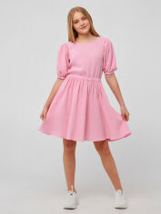 Акція на Підліткове літнє муслінове плаття для дівчинки Smil 120385 152 см Рожеве від Rozetka