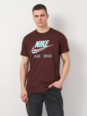 Акція на Футболка бавовняна довга чоловіча Nike U Nsw Tee Am Day Futura FQ3754-227 M Коричнева від Rozetka