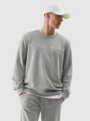 Акция на Світшот чоловічий 4F Sweatshirt M1009 4FWSS24TSWSM1009-25S 2XL Сірий от Rozetka