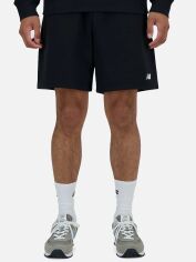 Акція на Шорти бавовняні довгі чоловічі New Balance Small Logo MS41520BK M Чорні від Rozetka