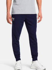 Акція на Спортивні штани утеплені чоловічі Under Armour Ua Rival Terry Jogger 1380843-410 2XL Сині від Rozetka