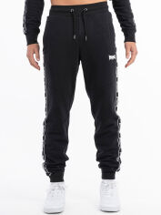 Акция на Спортивні штани чоловічі утеплені Lonsdale 117563-1500 S Чорні з білим от Rozetka