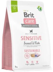 Акция на Сухой корм Brit Care Sustainable Sensitive для собак с чувствительным пищеварением рыба и насекомые 3 кг (8595602559206) от Stylus