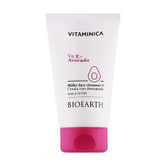 Акція на Очищувальне молочко для обличчя Bioearth Vitaminica Vit E + Avocado Milky Face Cleanser, 150 мл від Eva