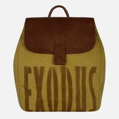 Акция на Рюкзак Exodus Leather Canvas R6901EX131 Жовтий от Rozetka