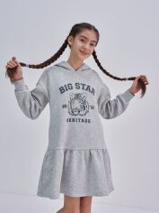 Акция на Підліткова сукня для дівчинки Big Star Fleur 164 см Сіра от Rozetka