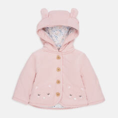 Акція на Дитяча демісезонна вельветова куртка для дівчинки C&A 2104982_.рожевий.вушка..капюшон. 56 см Рожева від Rozetka
