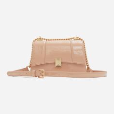 Акція на Сумка крос-боді через плече жіноча маленька Aldo 13681399 Бежева від Rozetka