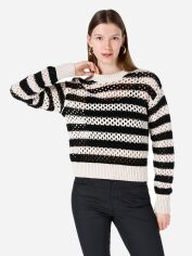 Акція на Джемпер жіночий Colin's CL1067375-BLK M Чорно-білий від Rozetka
