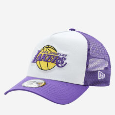 Акція на Кепка літня New Era Clean AFrame Truck Lakers 60348857 One Size Фіолетова з білим від Rozetka
