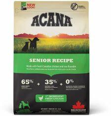 Акція на Сухой корм Acana Senior Dog Recipe для пожилых собак всех пород с мясом цыпленка 2 кг (a51023) від Stylus