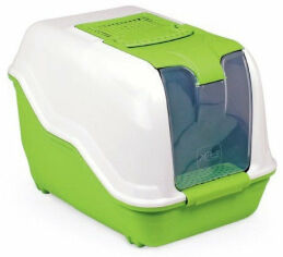 Акция на Туалет для кошек Mps Netta Green бокс с фильтром 66x49x50 см зеленый от Stylus