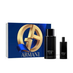 Акція на Парфумований набір чоловічий Giorgio Armani Code Le Parfum Giftset Edp (парфумована вода, 125 мл + парфумована вода, 15 мл) від Eva