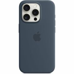 Акция на Чехол Apple для iPhone 15 Pro Silicone Case with MagSafe Storm Blue (MT1D3ZM/A) от MOYO