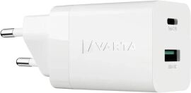 Акция на Varta Wall Charger USB+USB-С 38W Pd White (57955101111) от Stylus
