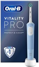 Акція на Braun Oral-B Vitality D103.413.3 Pro Protect X Clean Vapor Blue від Y.UA