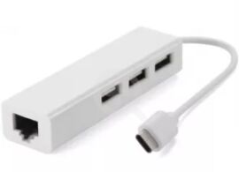 Акція на Value Adapter USB-C to 3xUSB2.0+RJ45 White від Y.UA