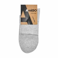 Акція на Шкарпетки чоловічі AmiGO середні, спорт, сірі, розмір 27 від Eva