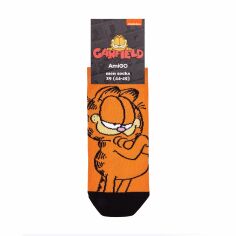 Акція на Шкарпетки чоловічі AmiGO Гарфілд помаранчеві, розмір 29 від Eva