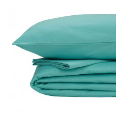 Акция на Комплект постельного белья в кроватку бязь Pirus Good-Dream бирюзовый Детский комплект от Podushka