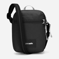 Акція на Сумка крос-боді через плече тканинна маленька Pacsafe GO Micro Crossbody 35130130 Чорна від Rozetka